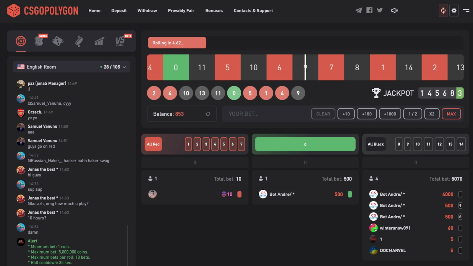 CSGOPolygon Roulette