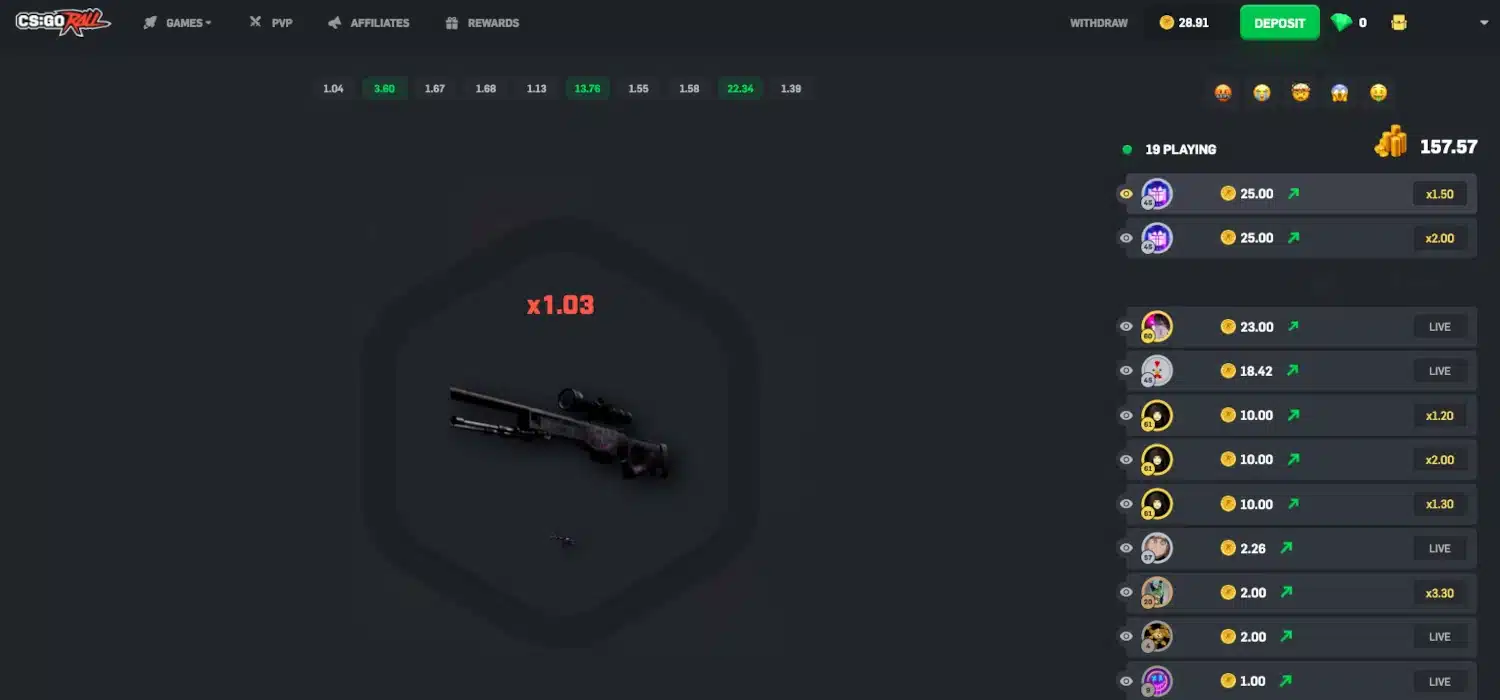 CSGORoll Crash Game