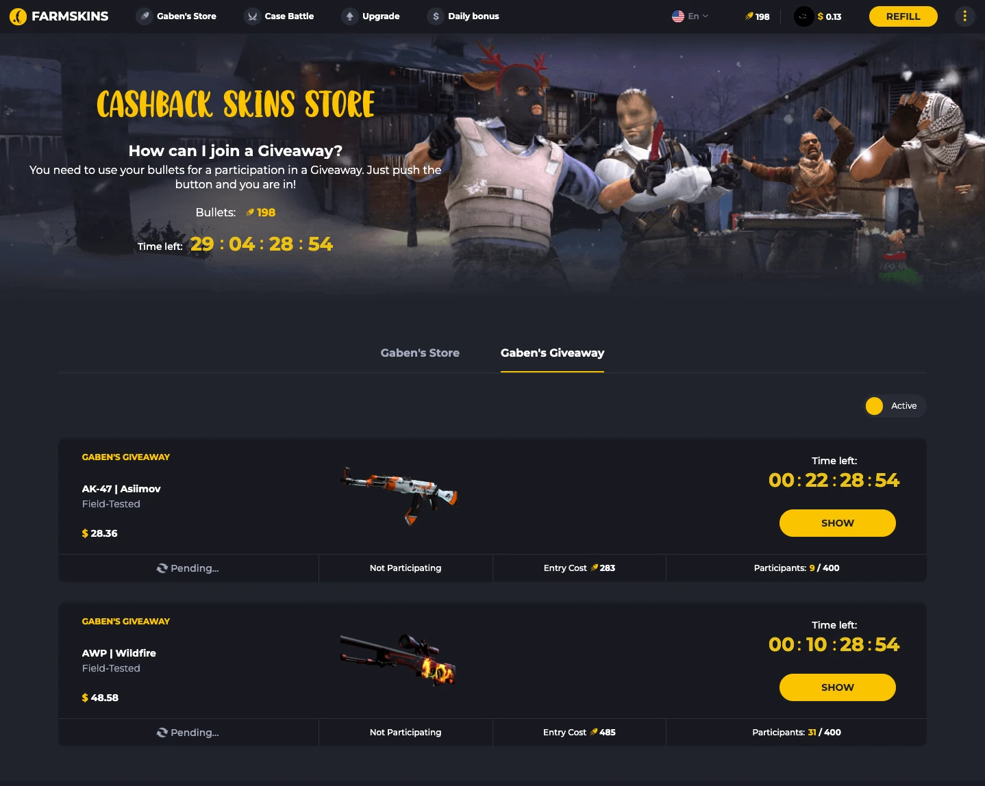 Farmskins Daily Bonus