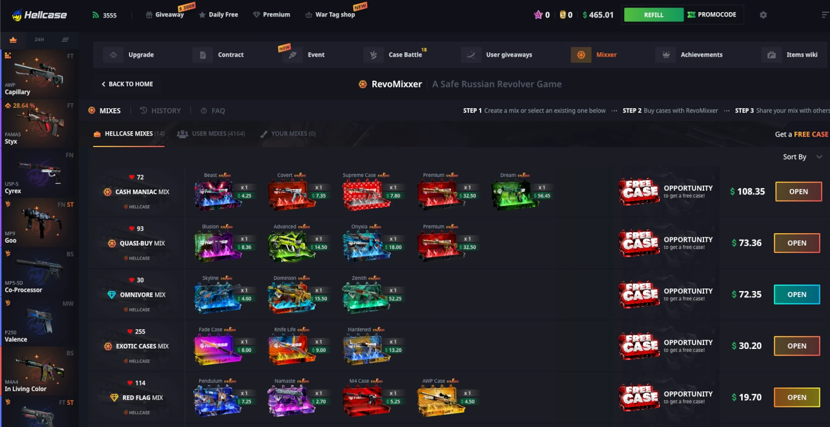 Hellcase Mixer