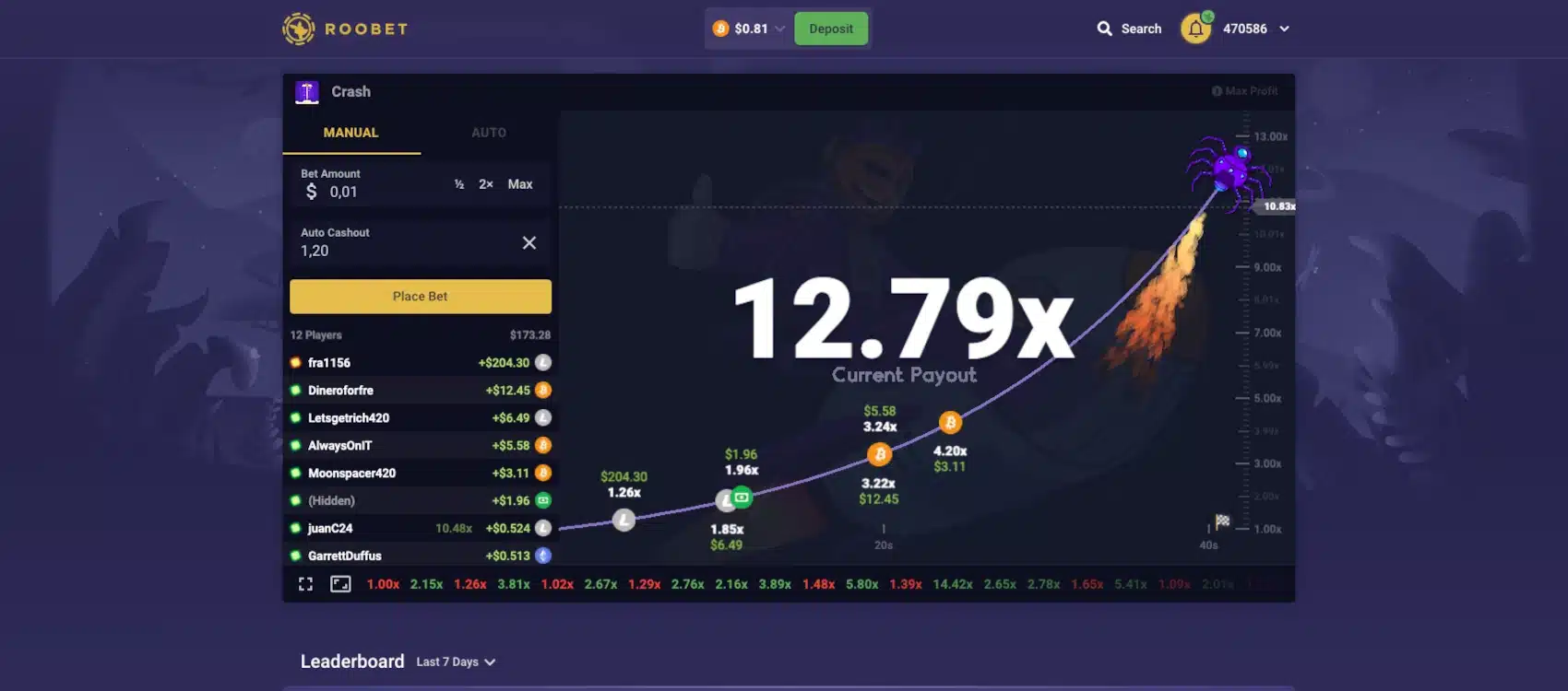 Roobet Crash
