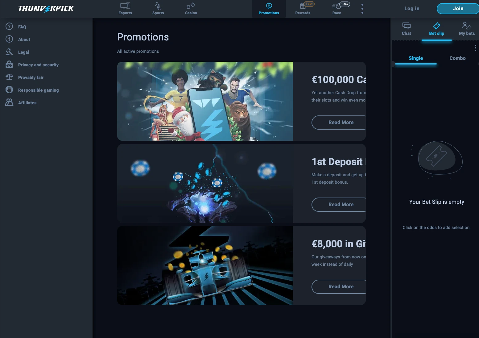 ThunderPick Promotions