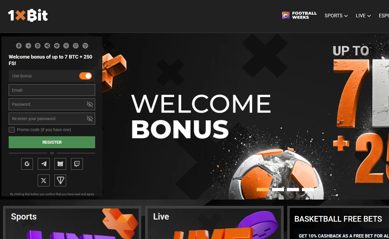 1xbit betting