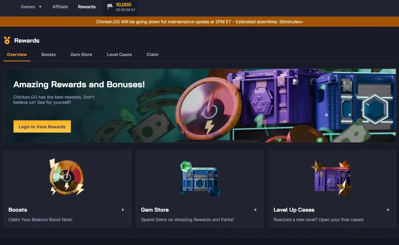 Chickengg Rewards Bonuses