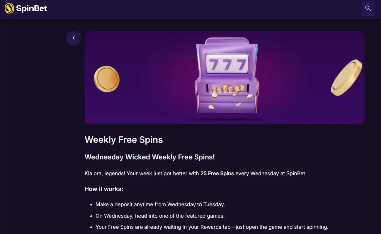 SpinBetter Free Spins