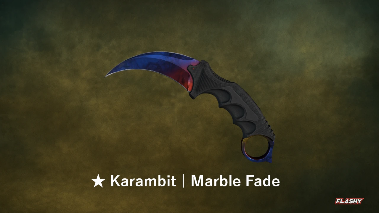 Karambit Marble Fade | FlashyFlashy.com
