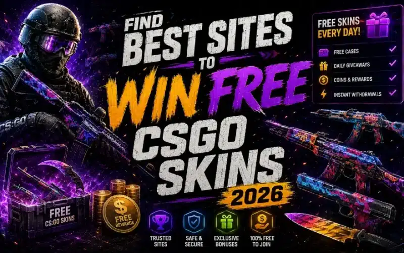 Find Best Sites to Win FREE CSGO SKINS 2026