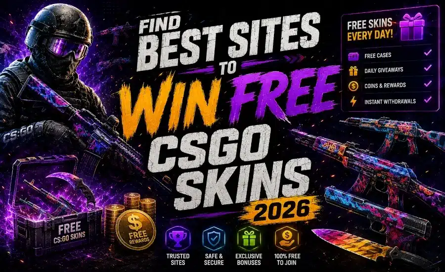 Find Best Sites to Win FREE CSGO SKINS 2026