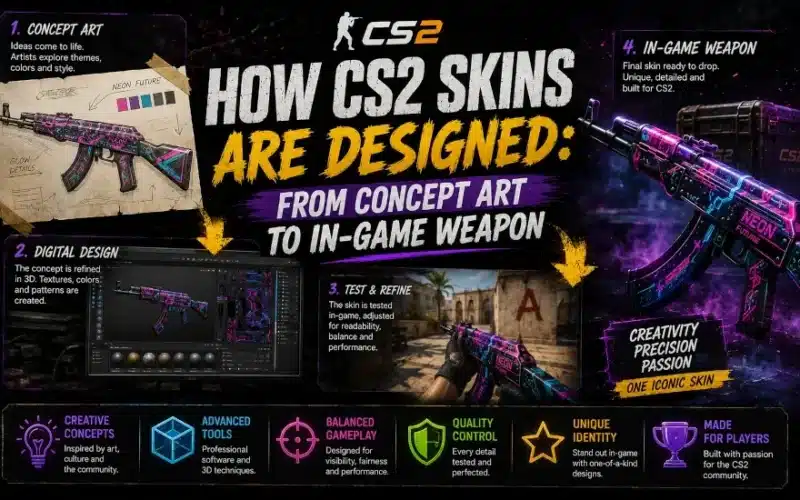How CS2 Skins Are Designed: From Concept Art to In-Game Weapon (2026 Guide)