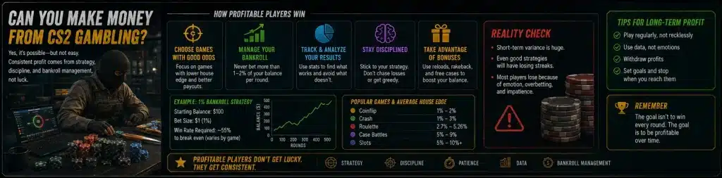 Can You Make Money from CS2 Gambling