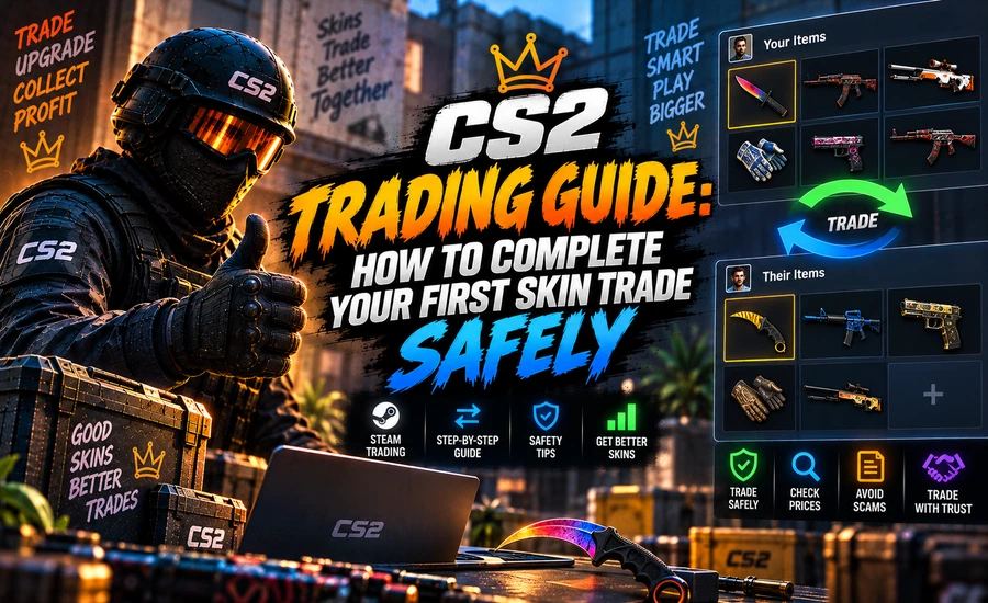 CS2 trading guide — How to Complete Your First Skin Trade Safely