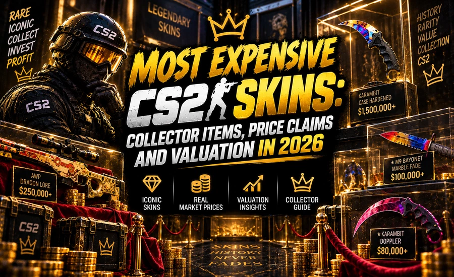 Most Expensive CS2 Skins — Collector Items, Price Claims and Valuation in 2026